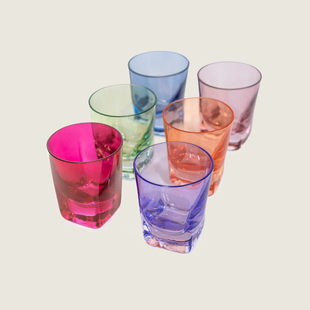 Mixed Color Shot Glasses | Set of 6 - Blackbird General Store