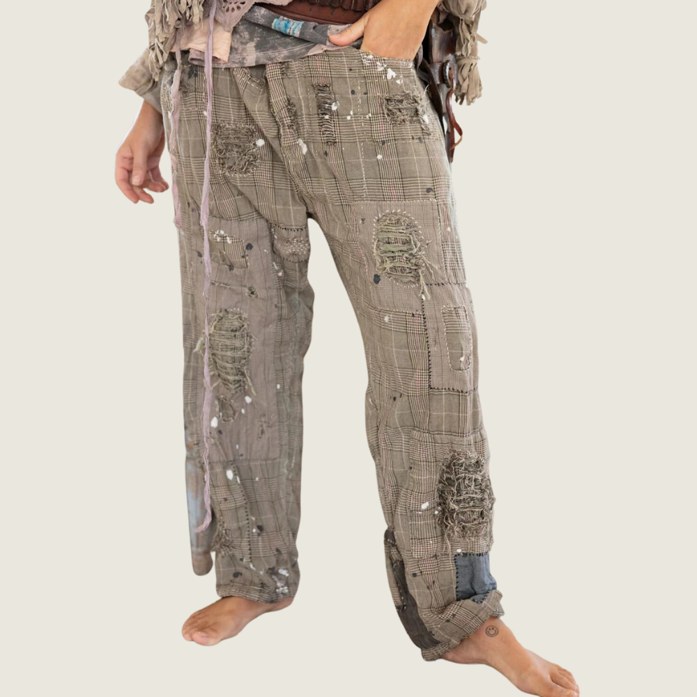 Check Miners Pants with Paint Marylebone - Blackbird General Store