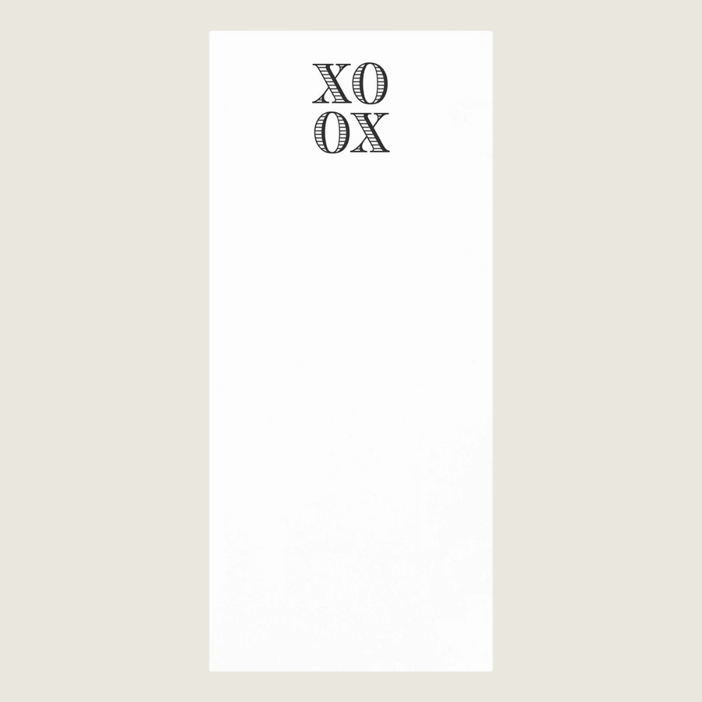 Notepaper in Acrylic Tray - Xoxo - Blackbird General Store