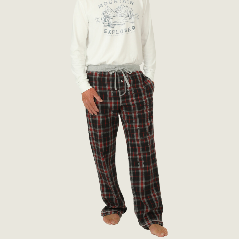 Black and Red Checkered Flannel Pajama Pants - Blackbird General Store