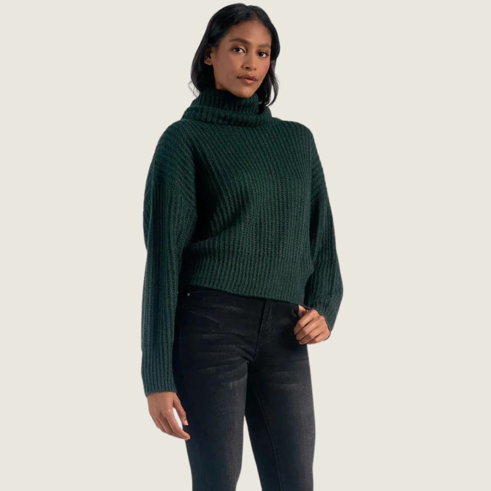 Teal Turtleneck Sweater - Blackbird General Store