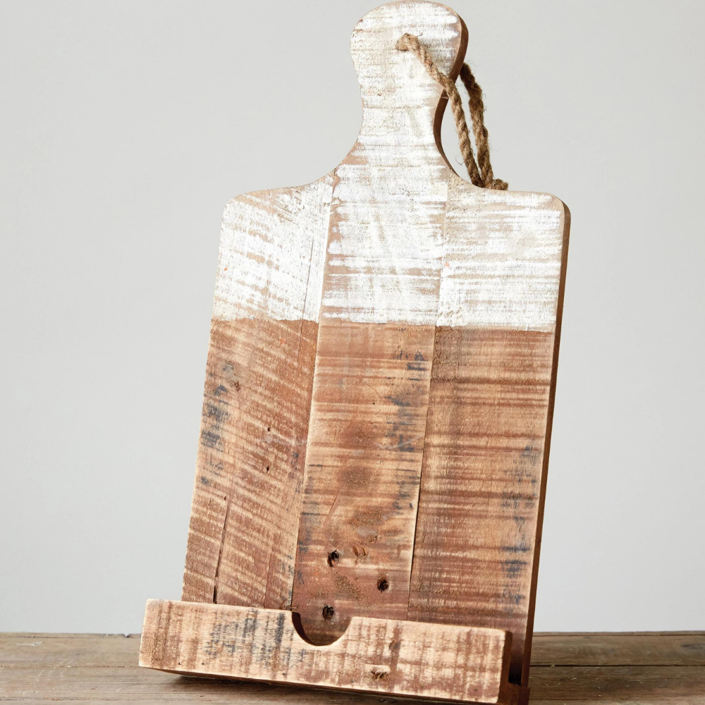 Wood Tablet Holder with Rope - Blackbird General Store
