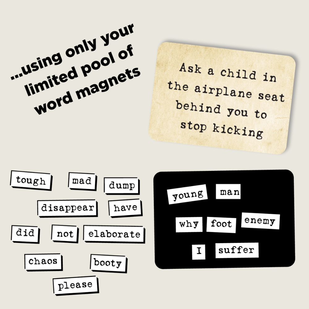 Ransom Notes: the Ridiculous Word Magnet Game - Blackbird General Store