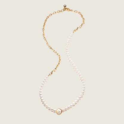 Plaza White Pearl Chain Necklace - Blackbird General Store