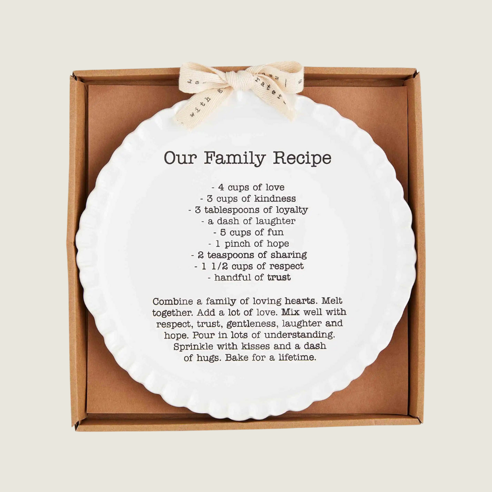 Family Recipe Plate - Blackbird General Store
