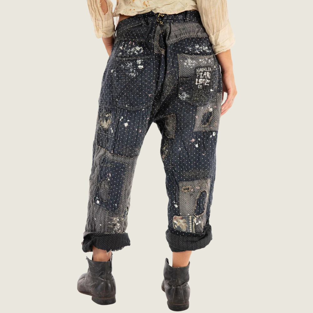 Dot and Floral Miners Pants Cossette - Blackbird General Store