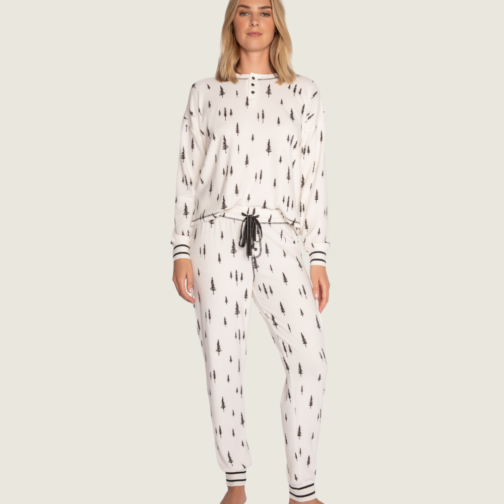 Ivory Trees Pajama Pants - Blackbird General Store