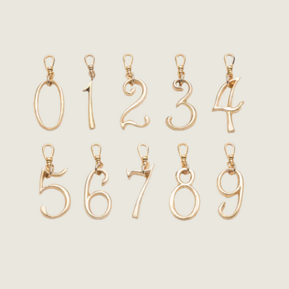 Plaza Number Charms - Small - Blackbird General Store