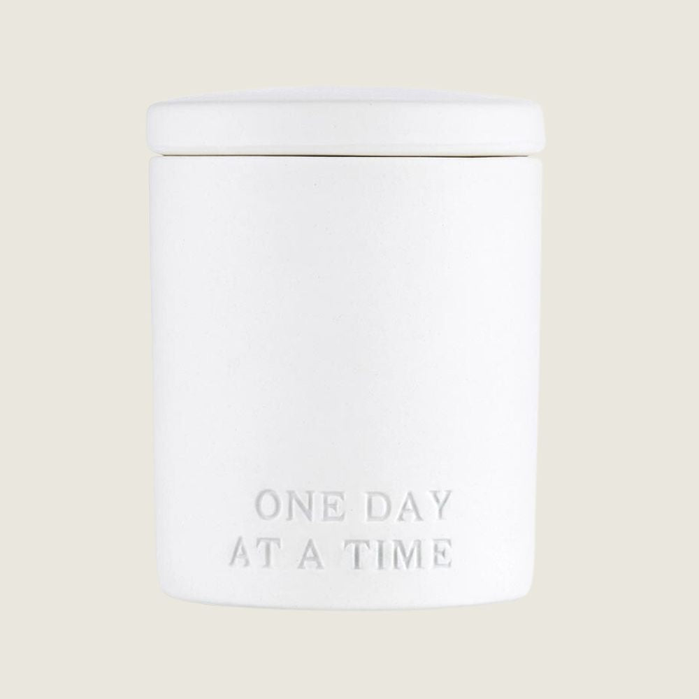 One Day At A Time Ceramic Candle - Blackbird General Store