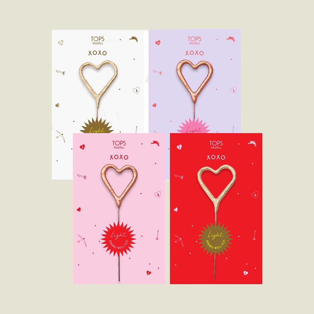 Sparkler Heart XOXO Cards - Blackbird General Store