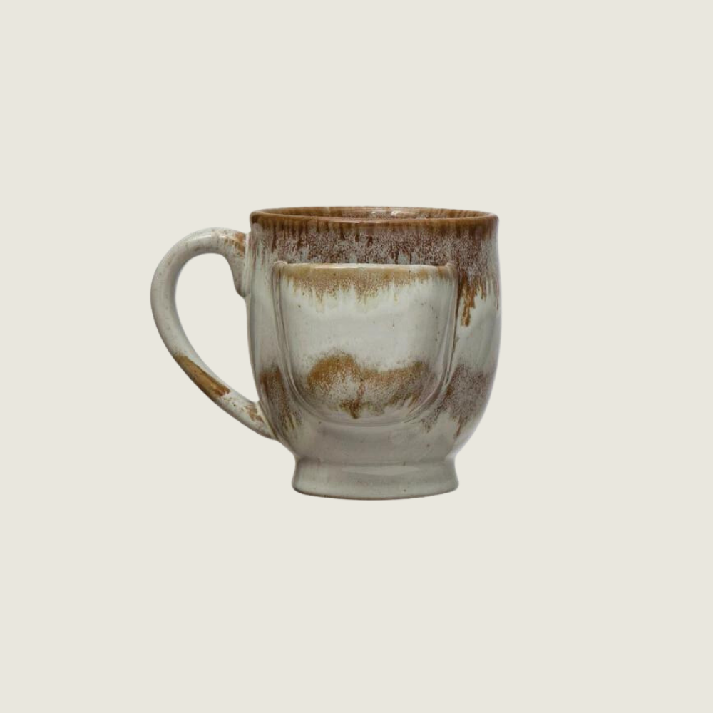 Glazed Mug with Tea Bag Holder - Blackbird General Store