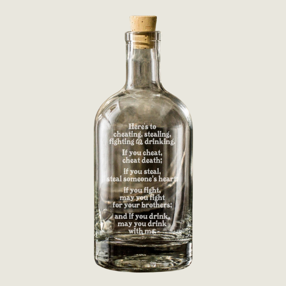 Inebriated Intentions Decanter -Cheating Stealing - Blackbird General Store