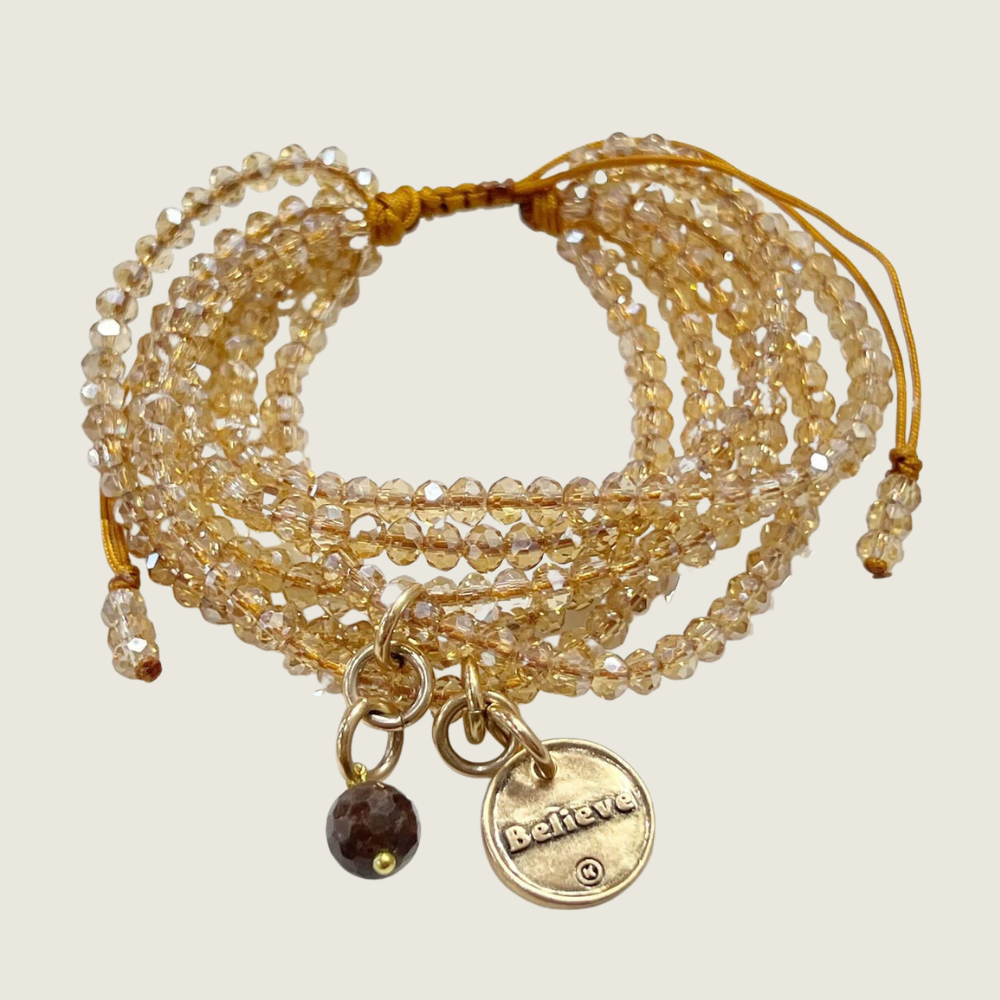 Believe Multi-Strand Bracelet Gold - Blackbird General Store