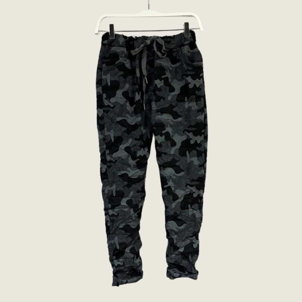 Camouflage Stretch Crinkle Jogger - Blackbird General Store