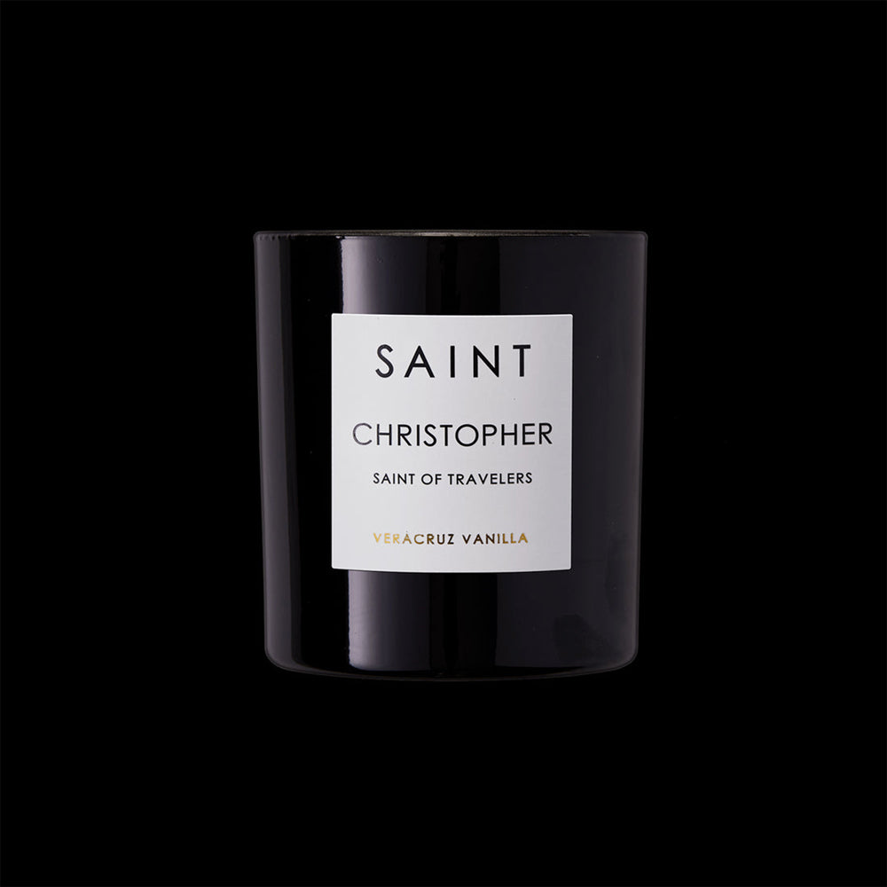 Saint Christopher Protector of Travelers Golden Candle - Blackbird General Store