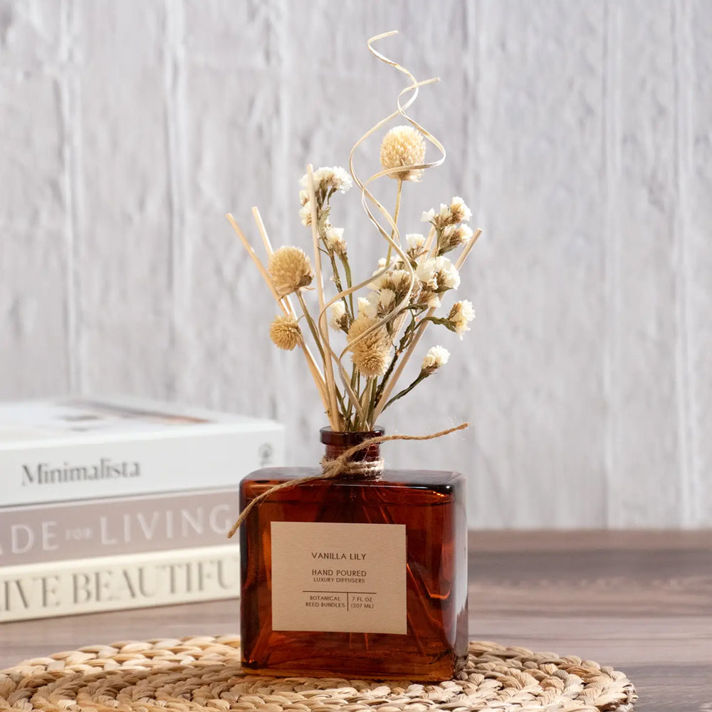 Vanilla Lily Bouquet Reed Bundle Fragrance Diffuser - Blackbird General Store