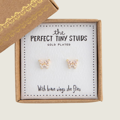Butterflies Perfect Tiny Stud Earrings - Blackbird General Store