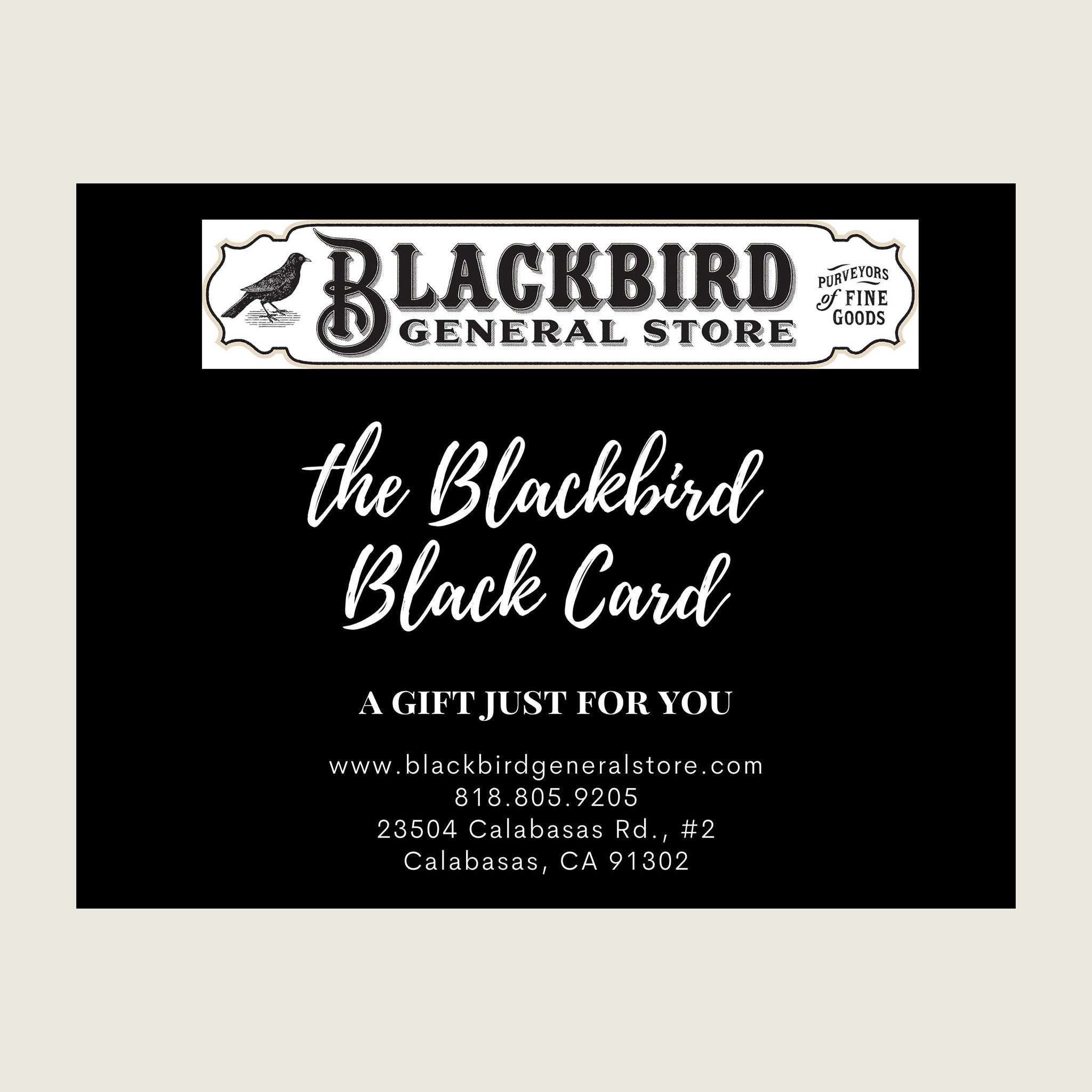 Blackbird Black Card - Blackbird General Store